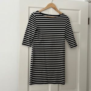 Saint James. Breton stripe form fitting nautical stripe dress